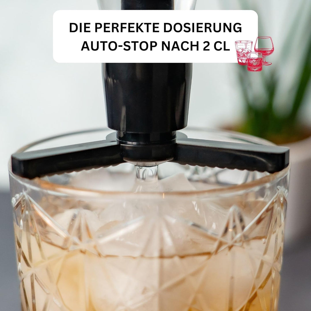 Westmark Dosiergerät, Mass-/Fülleinheit: 2 cl, Kunststoff, Standard, Schwarz/Transparent, 92202260,