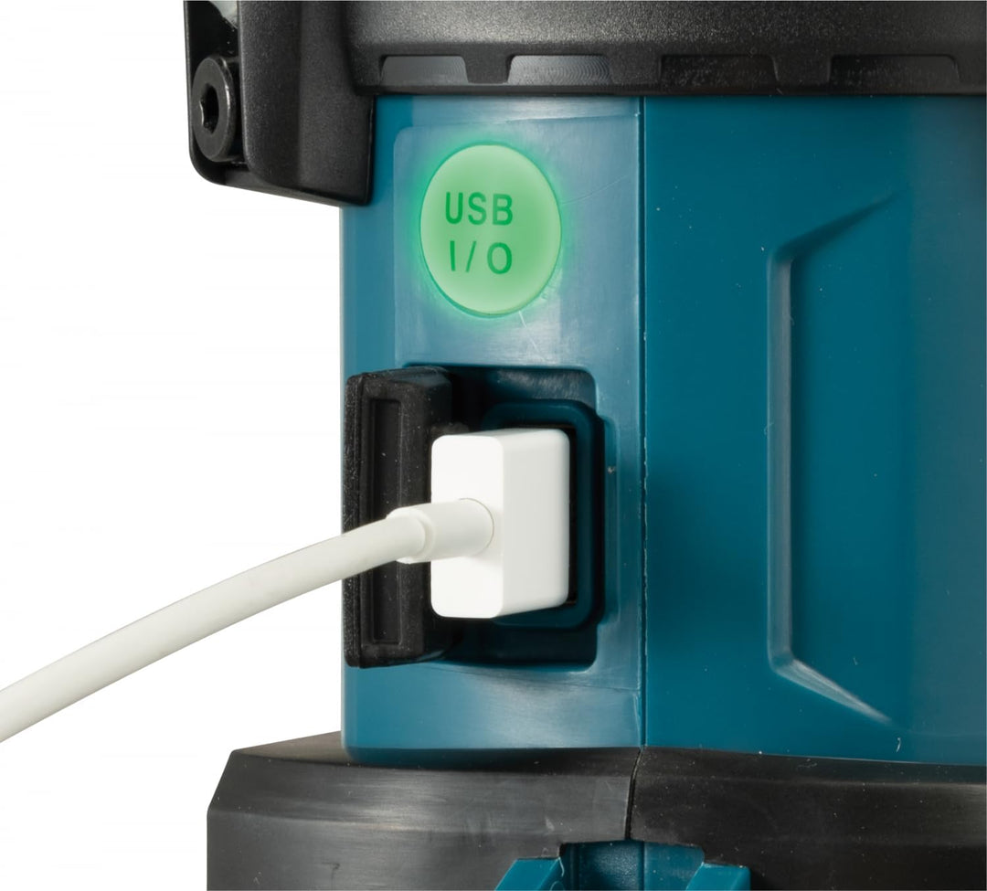 Makita MR009GZ Akku-Radio mit Laterne 40V max. (ohne Akku, ohne Ladegerät), Petrol/Schwarz