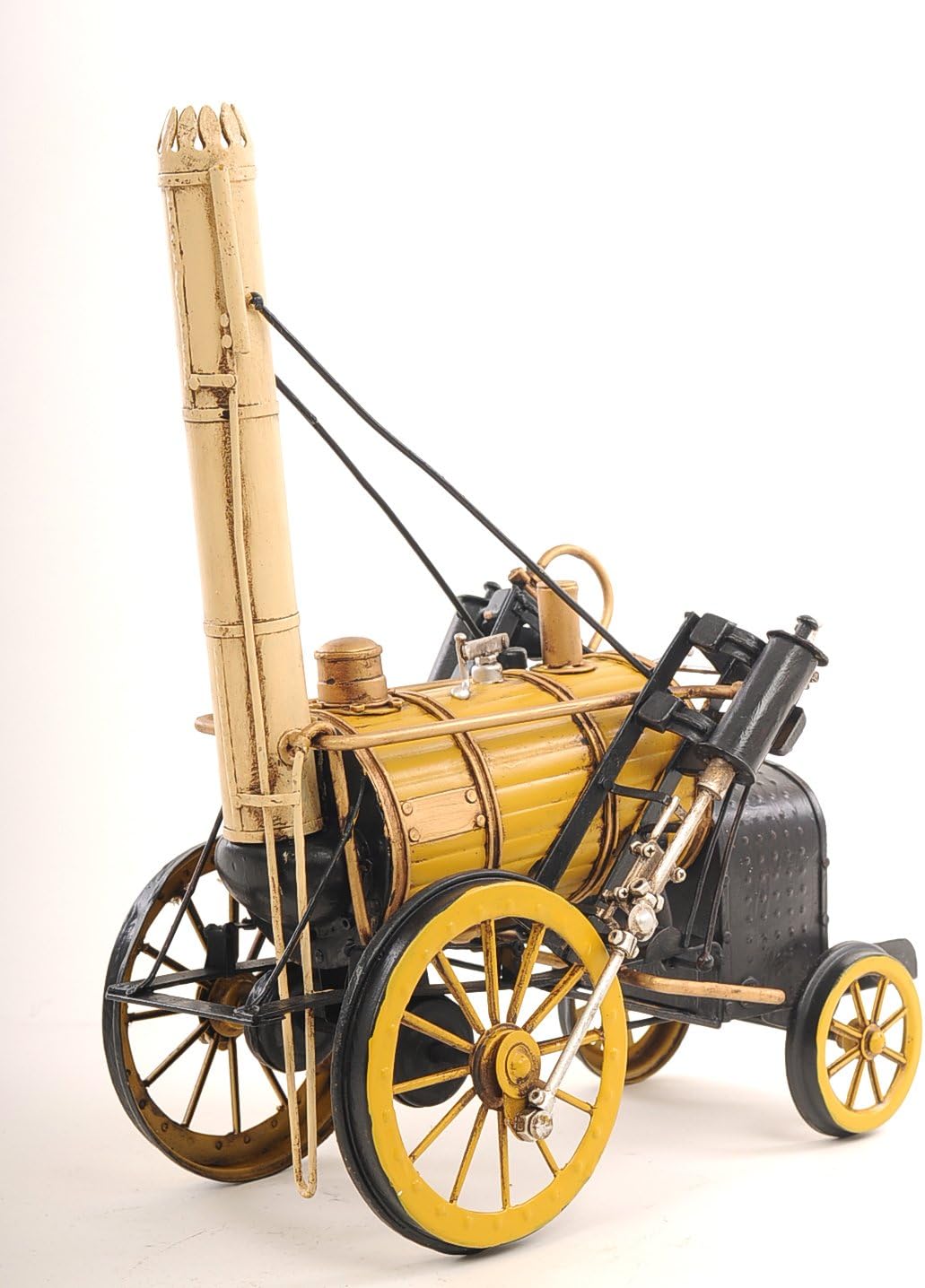 1829 Yellow Stephenson Rocket Steam Locomotive