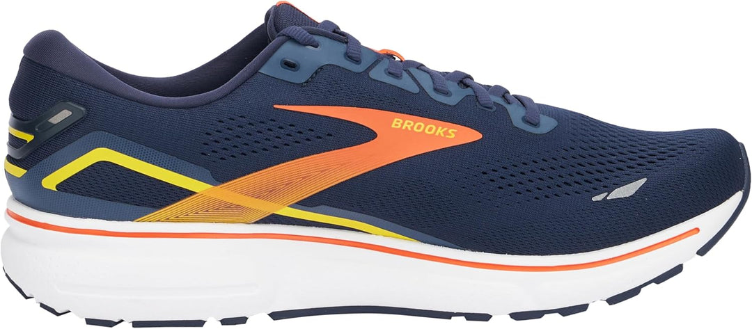 Brooks Herren Ghost 15 Neutral Running Shoe, Schwarz/Ebenholz/Nightlife 49.5 EU Peacoat Red Yellow,