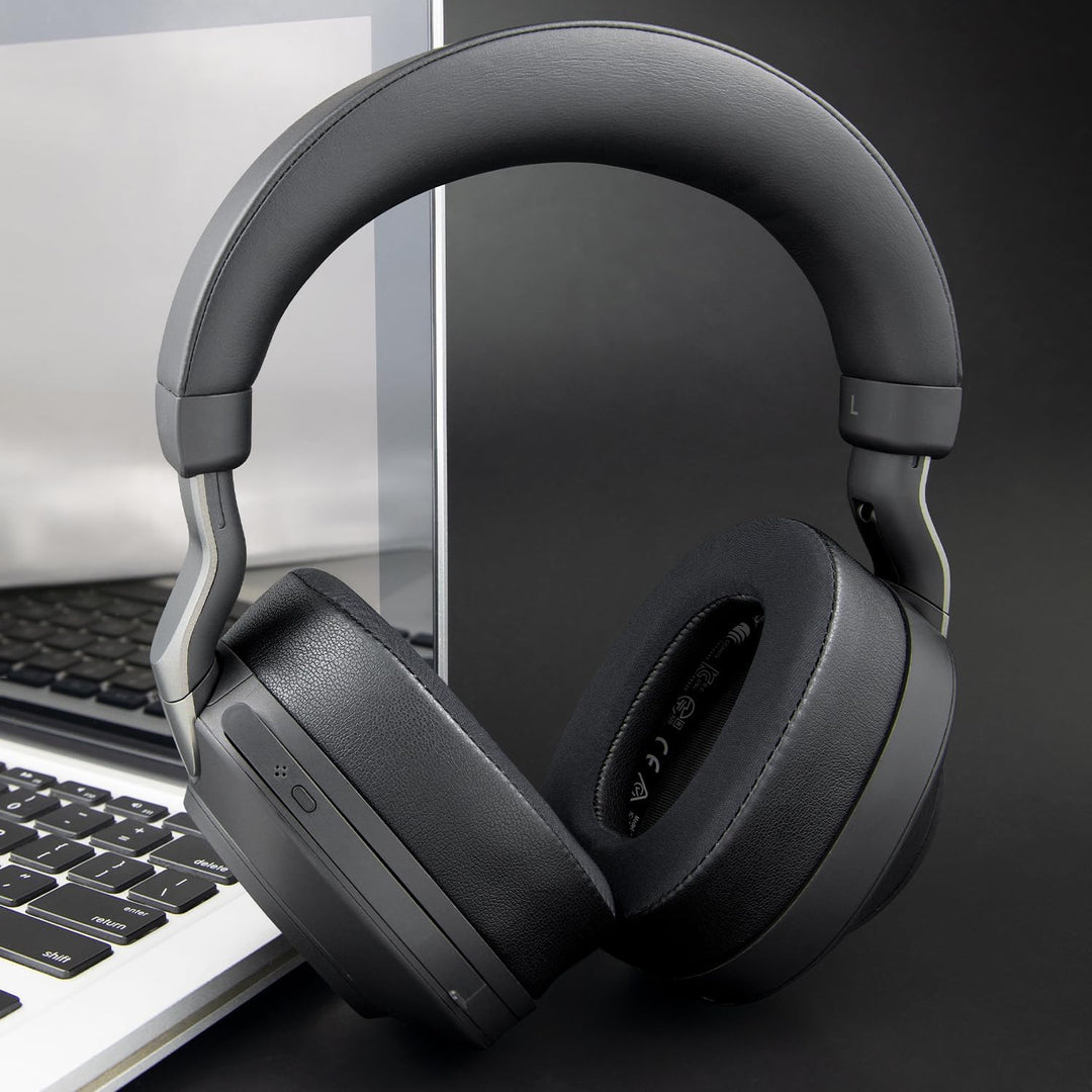 SOULWIT Kühlung Ohrpolster für Jabra Evolve2 85 – Schwarz | (Nicht kompatibel mit Elite 85H), Ohrpol