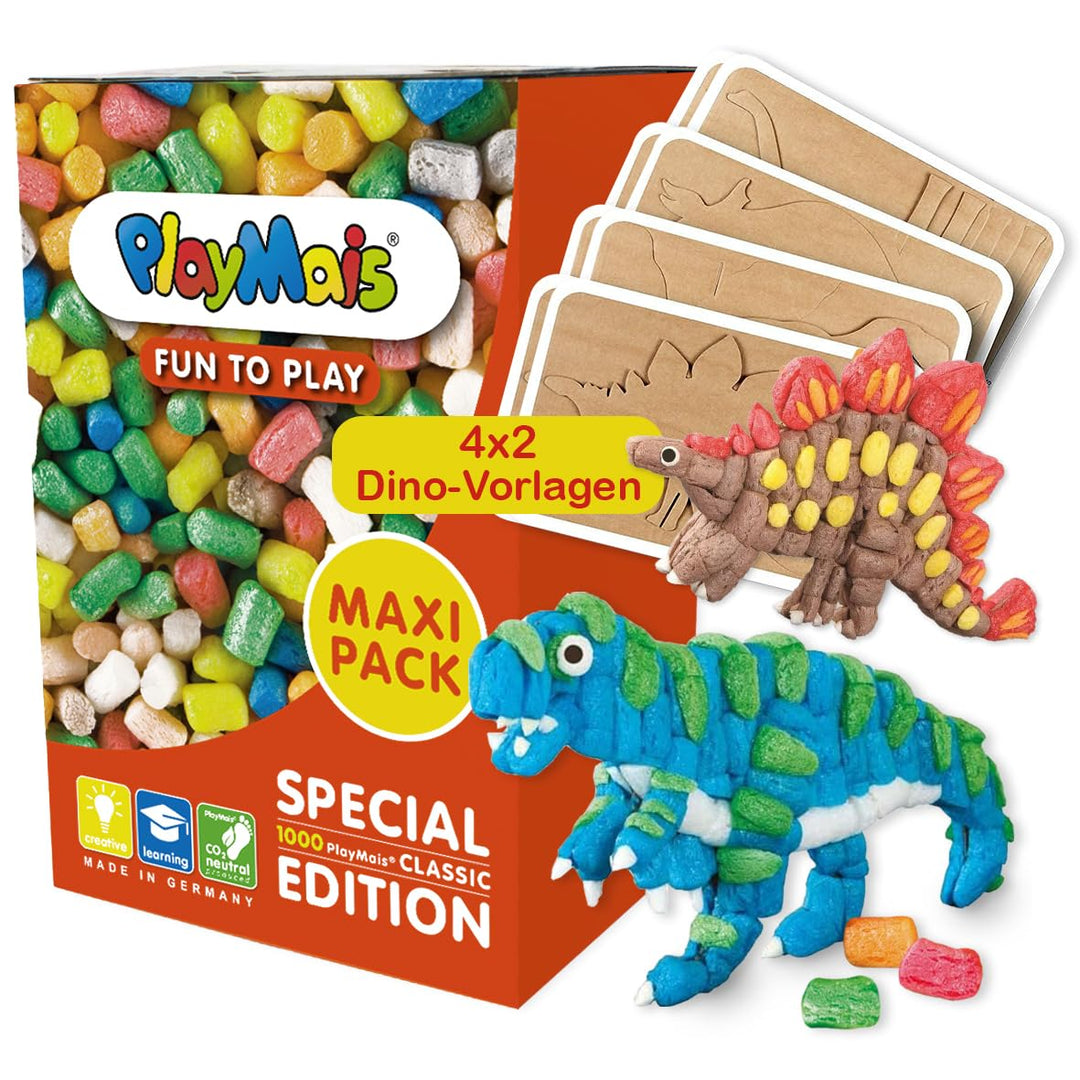 Playmais Fun to Play MAXI PACK 3in1 für Kinder ab 3 Jahren | Motorik-Spielzeug mit 1000 Classic, 8 V