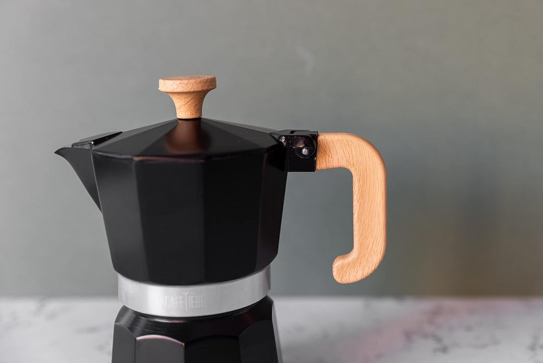 La Cafetière Venice Espressokocher, Aluminium Schwarz 29ML, Schwarz 29ML