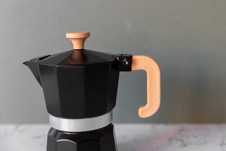 La Cafetière Venice Espressokocher, Aluminium Schwarz 29ML, Schwarz 29ML