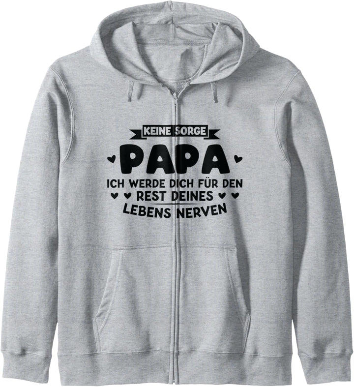 Papa Tochter Sohn Kapuzenjacke