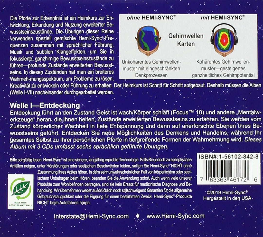 Die Pforte Zur Erkenntnis Welle I Endeckung (Gateway Experience - Discovery-Wave 1, Audio-CD