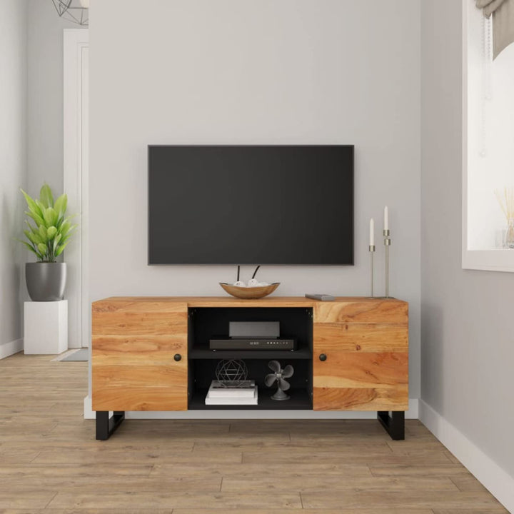 Tidyard TV Schrank mit 4 Fächer Lowboard Sideboard Fernsehschrank Fernsehtisch TV Möbel Tisch Board