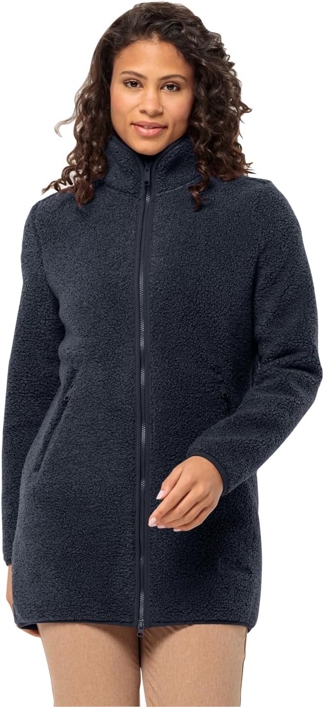 Jack Wolfskin High Curl Coat W Damen-Fleecejacke XS night blue, XS night blue