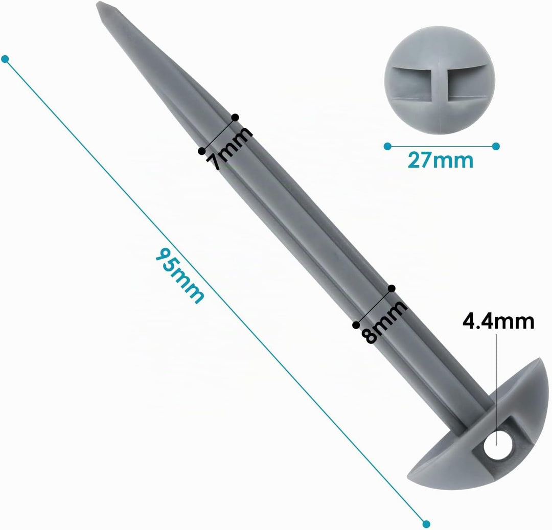 Sonnewelt Vorzeltteppich Zeltteppich 100% HDPE, Outdoor campingteppich mit 13 Heringe, Ausgestattet
