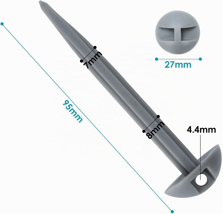 Sonnewelt Vorzeltteppich Zeltteppich 100% HDPE, Outdoor campingteppich mit 13 Heringe, Ausgestattet