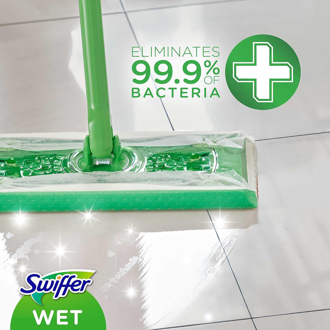 Swiffer Bodenwischer Feuchte Bodentücher (40 Tücher) Wischer ideal gegen Staub, Tierhaare & Allergen
