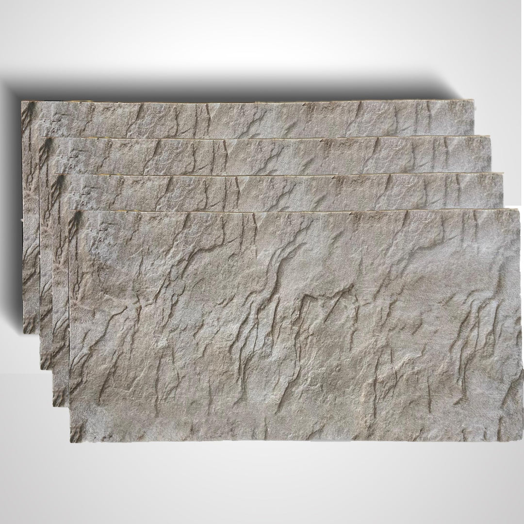 EPS 3D Wandpaneel Steinoptik – 50x120 cm – Leicht, DIY Montage, Wärme- &amp; Schalldämmung – Innen Wandv