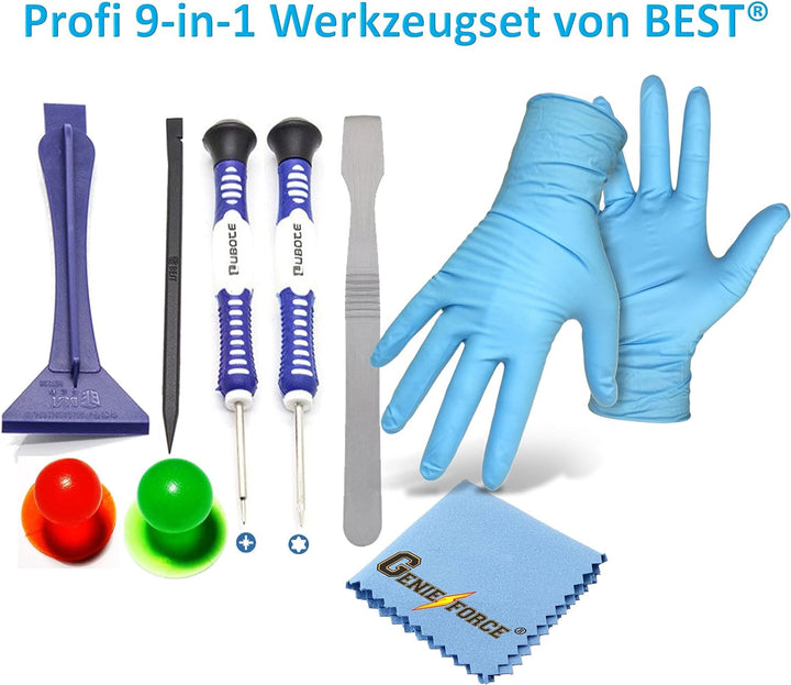 Genieforce Premium Retina Touchscreen Glas Digitizer SCHWARZ für iPad 2 Display, MFC Flexkabel, Home