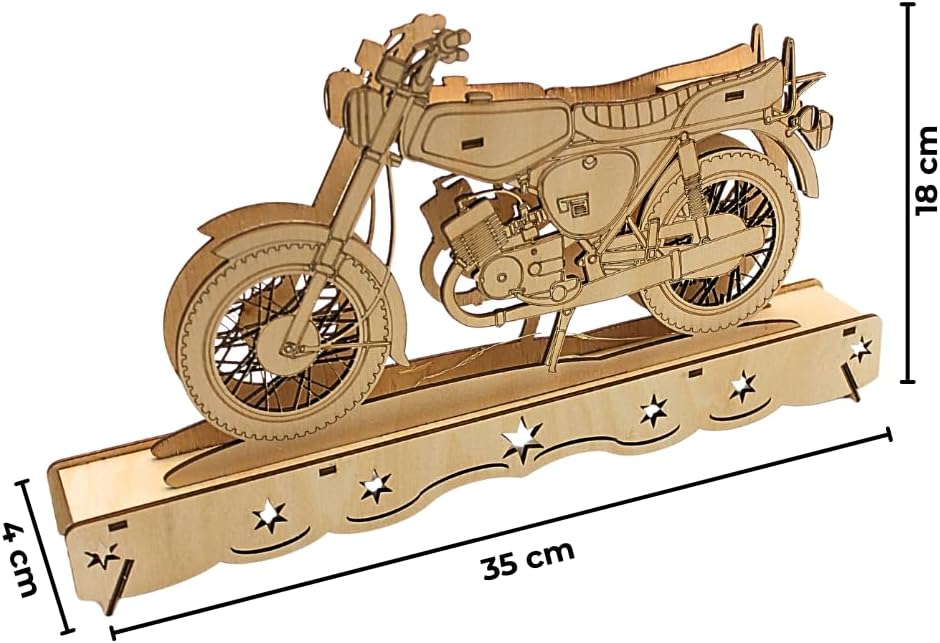 Ostalgie Moped Schwippbogen, DDR - Moped Schwibbogen, Lichterbogen Ostalgie, Schwibbogen DDR-Fahrzeu