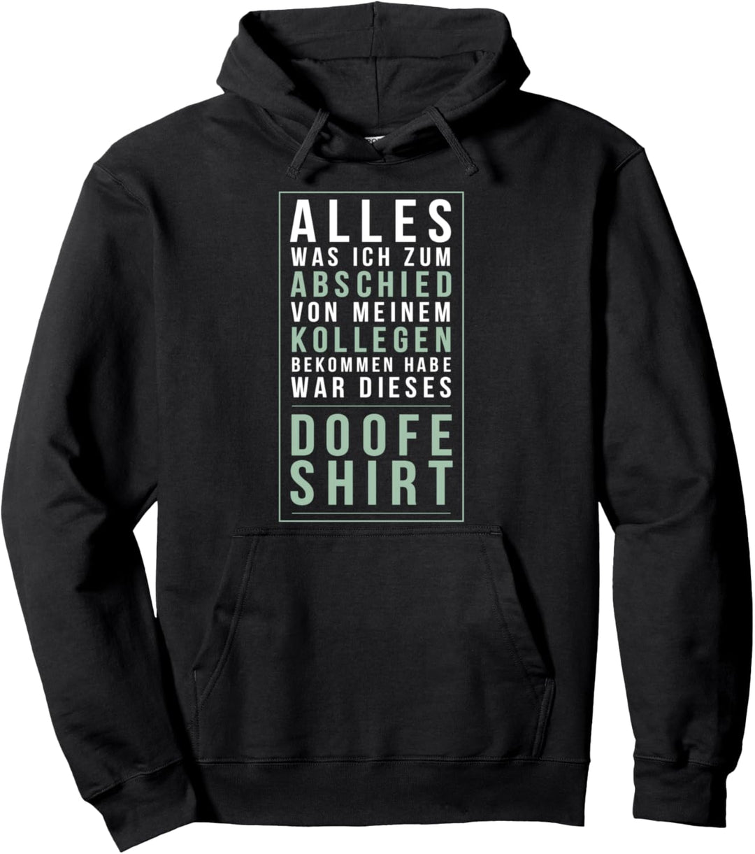 Rente Ruhestand Jobwechsel Mitarbeiter Abschied Geschenk Pullover Hoodie