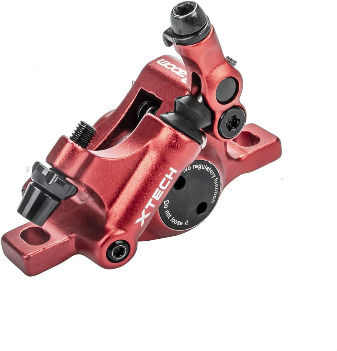 MotuTech Xtech Hydraulische Bremse für Xiaomi M365 Pro/Pro 2 Elektroroller Rot-Freinenrot + Scheibe