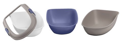 Stefanplast 81579 Katzentoilette „FURBA“ und „FURBA Maxi“ | Katzenklo mit Reinigungssieb und 2 Schal
