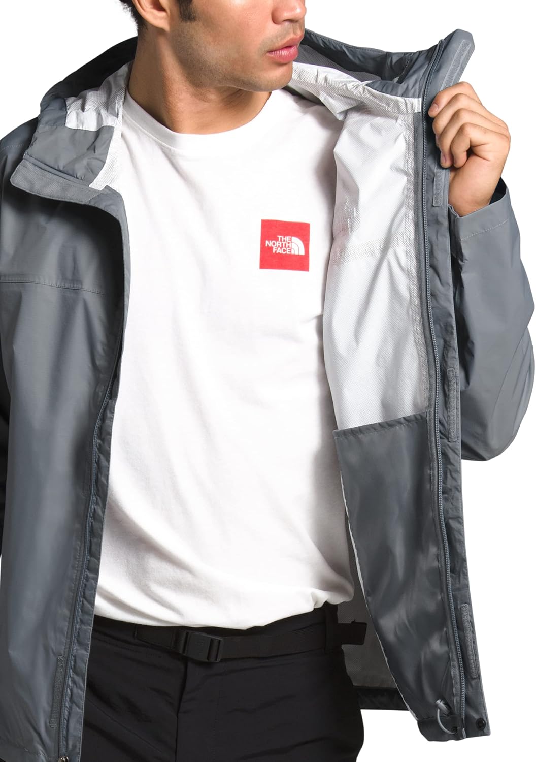 THE North FACE Herren Funktionsjacke Venture XS Mittelgrau, Grösse M, TNF, Schwarz, XS Mittelgrau, G