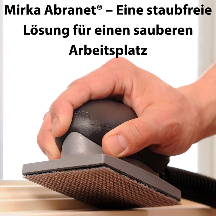 Mirka Abranet Netz-Schleifstreifen 70x125 mm Klett / Korn P320 / 50 Stk / zum Schleifen von Holz, Sp