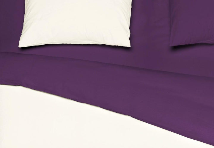 MISTRAL HOME Uni Einfarbig Wende Bettwäsche Edel Perkal 100% Ägyptische Baumwolle, Farbe:Pristine-Da