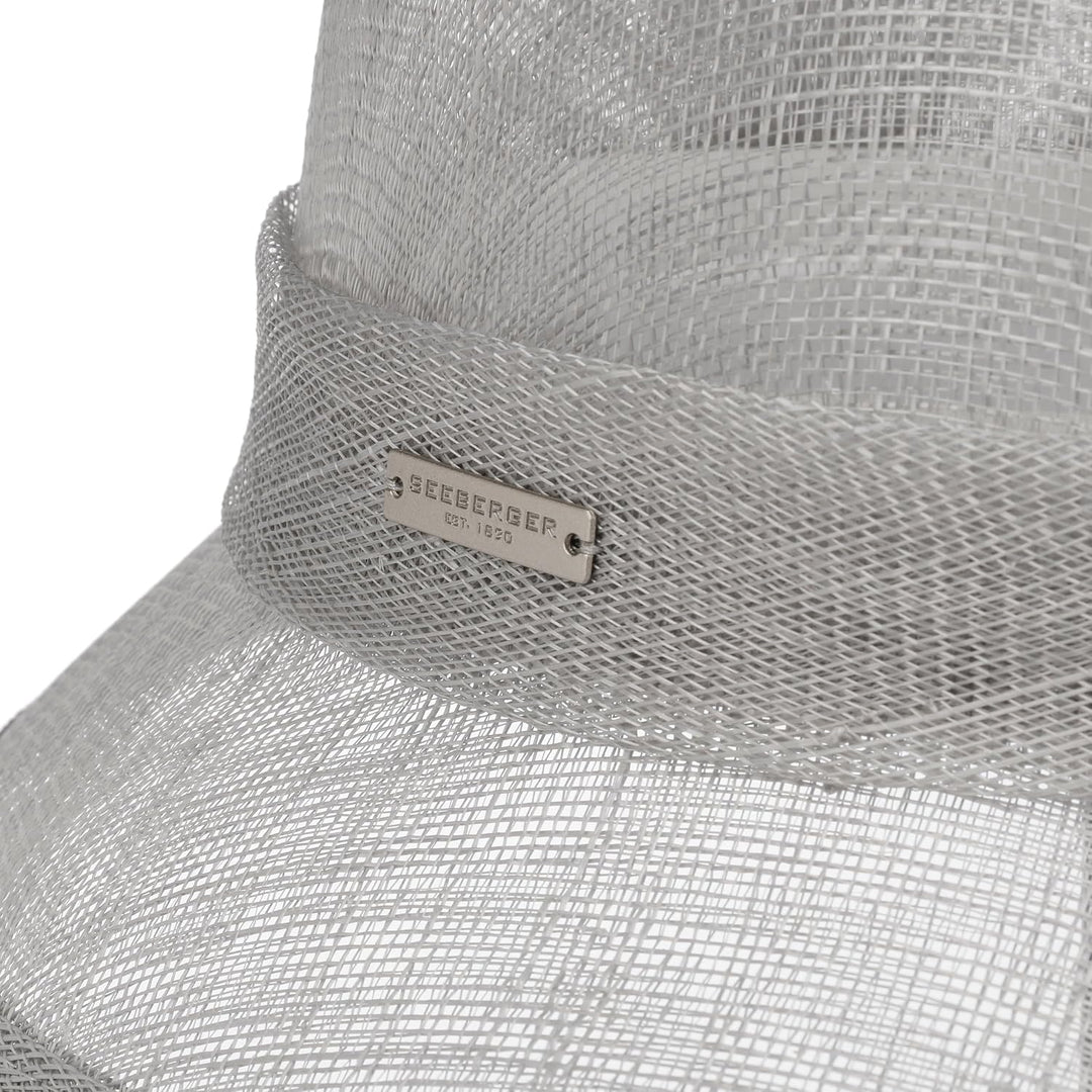 Seeberger Valeska Sinamay Strohhut Damenhut Sommerhut Strohglocke (One Size - grau)