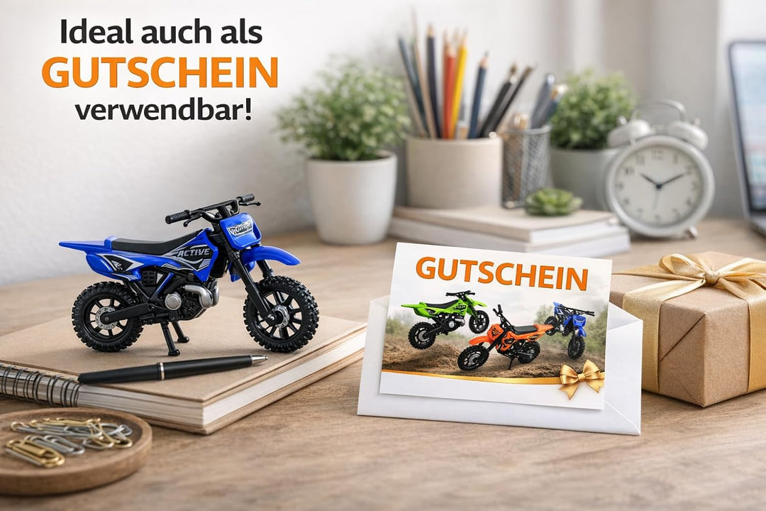 3er Set Cross Motorrad Spielzeug – Motocross Bikes für Kinder – je ca. 13 cm – Geschenk Set Jungen –
