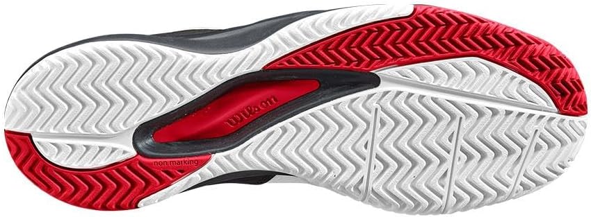 Wilson Herren Rush Pro Ace Tennisschuh 42 EU White Black Poppy Red, 42 EU White Black Poppy Red