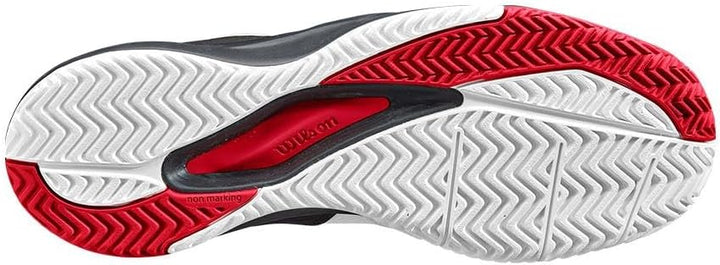 Wilson Herren Rush Pro Ace Tennisschuh 42 EU White Black Poppy Red, 42 EU White Black Poppy Red