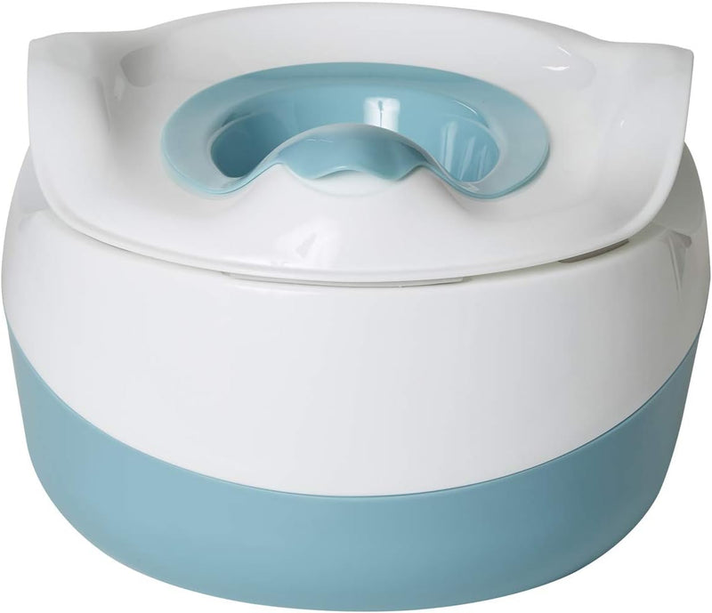 VERTBAUDET 3-in-1-Töpfchen blau/weiss ONE SIZE