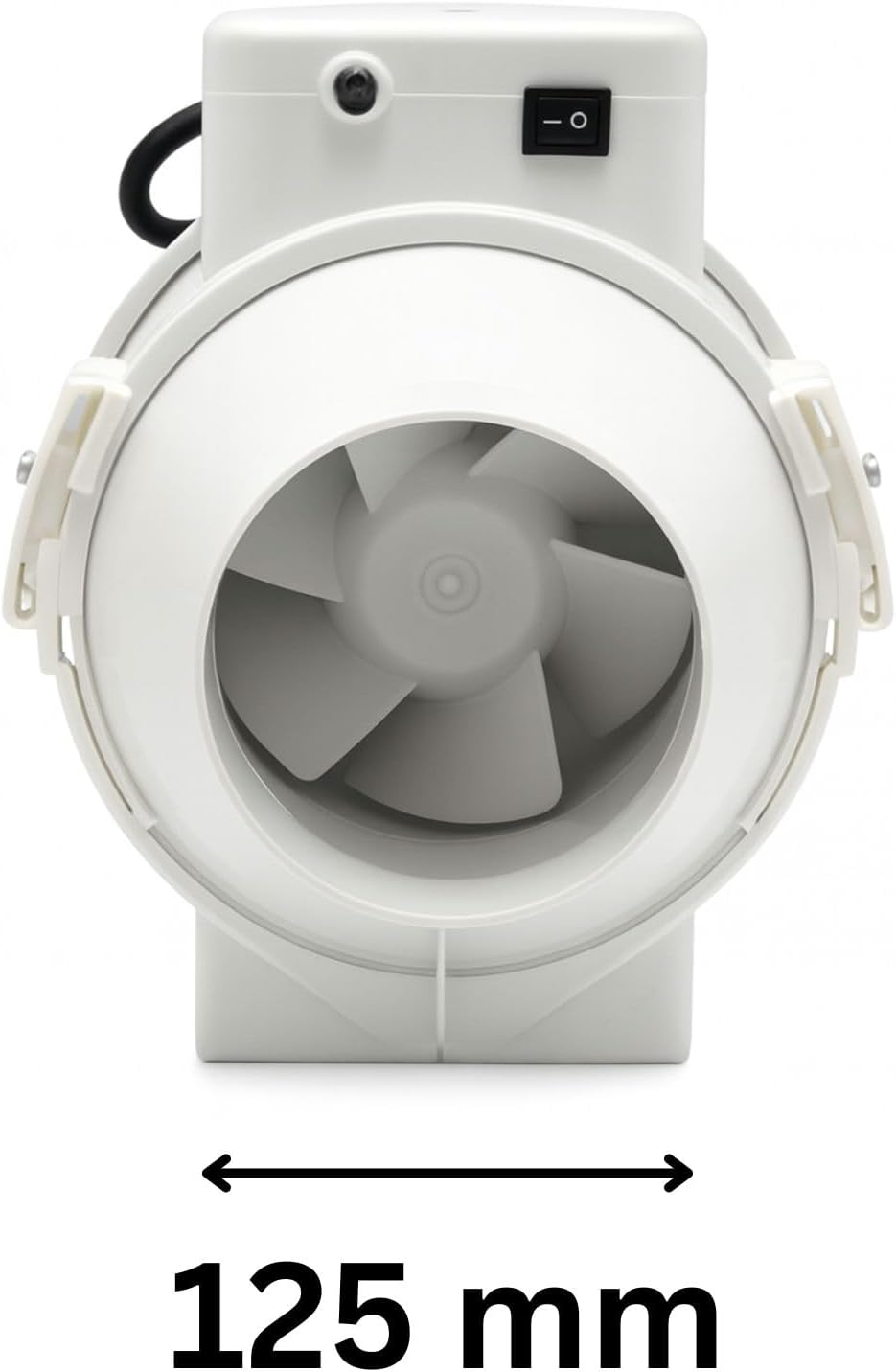 Weedness Grow Abluft 2-stufig 220-280 m³/h 125 mm Anschluss - Lüfter Zu & Ventilator Rohrventilator