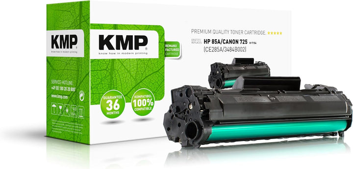 KMP Toner passend für HP 85A (CE285A) / Canon 725 (3484B002) - für Canon i-SENSYS LBP, MF, HP Laserj