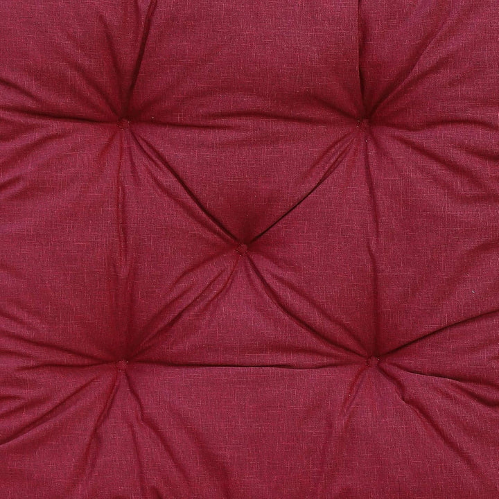 Ambientehome Set mit 1 Sitzkissen - 120 x 98 x 8 cm - Rot, Rot
