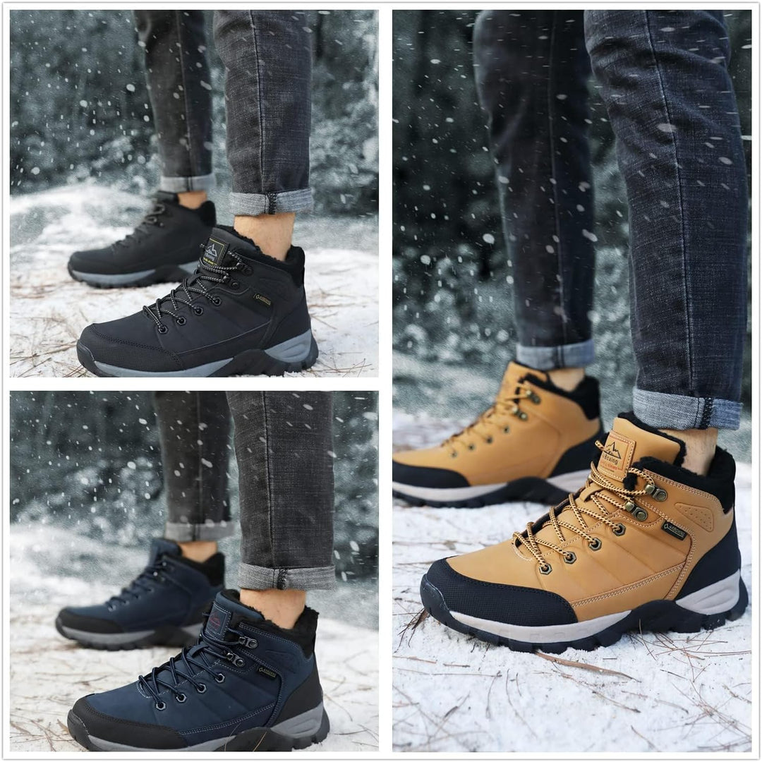 ARRIGO BELLO Winterschuhe Herren Winterstiefel Wanderstiefel Trekking Stiefel Gefüttert Warm Rutschf
