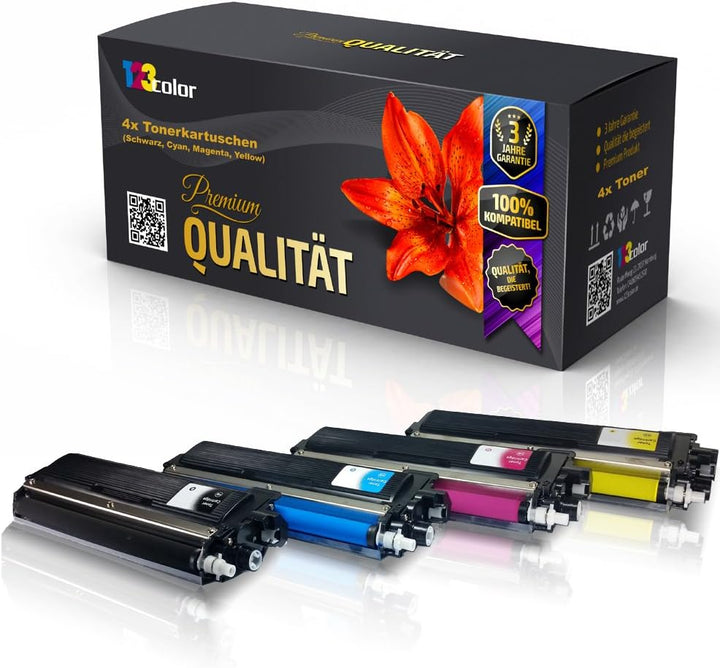 4X Print-Klex Alternative Tonerkartuschen kompatibel für Brother DCP9015CDW DCP9020CDW HL3140CW HL31