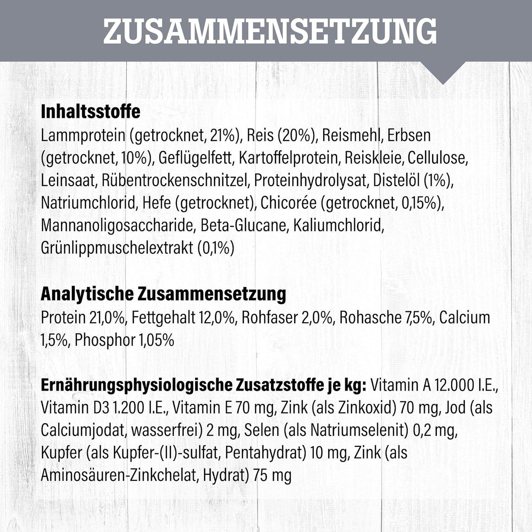 daily choice sensitiv - 15 kg - Trockenfutter für Hunde - Lamm &amp; Reis mit Erbsen - Monoprotein und w