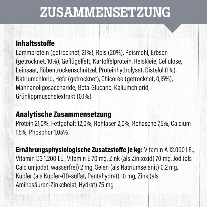 daily choice sensitiv - 15 kg - Trockenfutter für Hunde - Lamm &amp; Reis mit Erbsen - Monoprotein und w