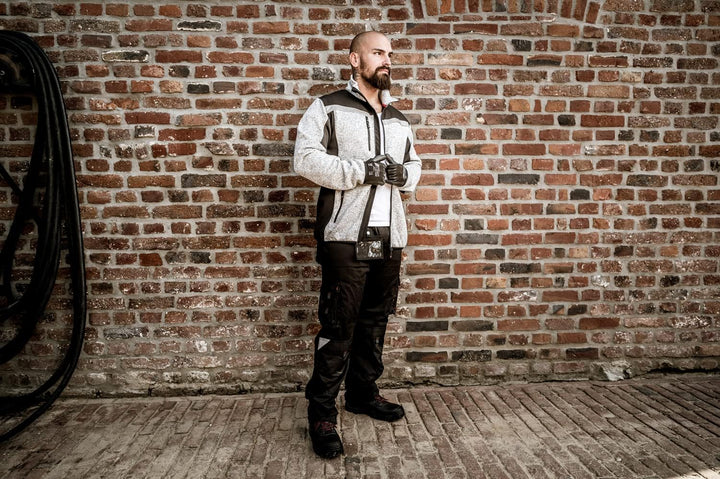 Nitras Strick-Softshelljacke Motion TEX Plus (Farbe: grau; Grösse: L)