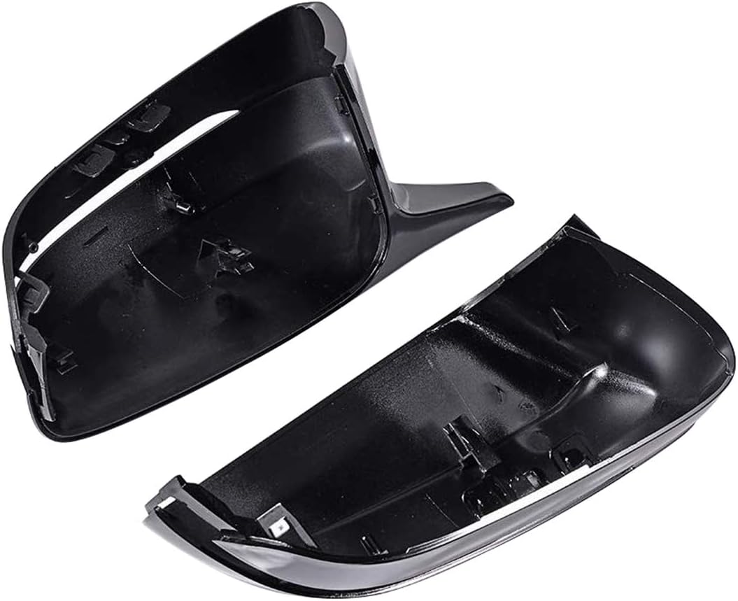 GSRECY Schwarz glänzend Seitenspiegel Abdeckkappen Kompatibel mit 2017-2020 BMW G30 G31 G20 G11 G12
