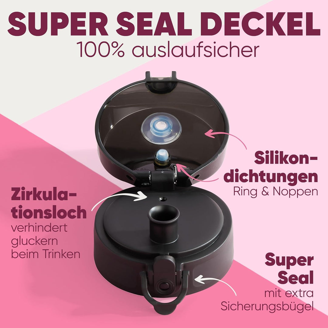 Blumtal Premium Trinkflasche 1l - bruchsichere & auslaufsichere Trinkflasche Sport & Outdoor - Sport