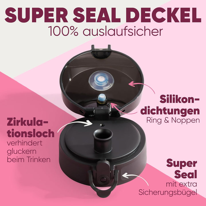 Blumtal Premium Trinkflasche 1l - bruchsichere & auslaufsichere Trinkflasche Sport & Outdoor - Sport