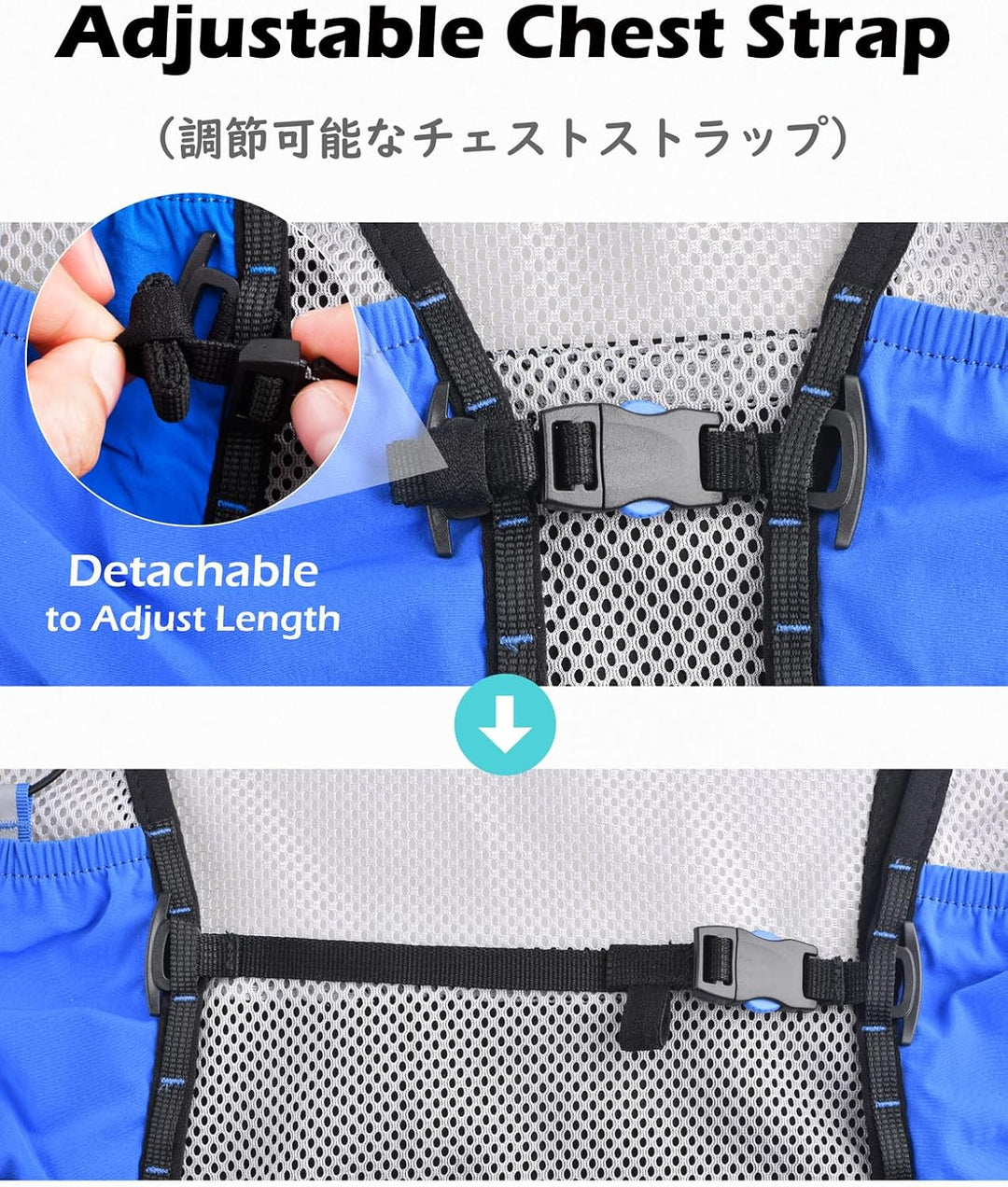TRIWONDER 2.5L Ultraleicht Trinkrucksack, leichte Rucksackweste, Laufrucksack für Marathon, Bergläuf