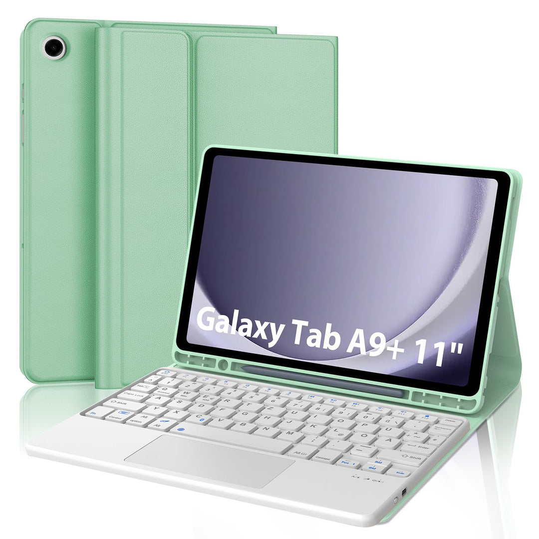 JADEMALL DE Tastatur Hülle mit Touchpad für Samsung Galaxy Tab A9 Plus 2023 (SM-X210/X215/X216) - De