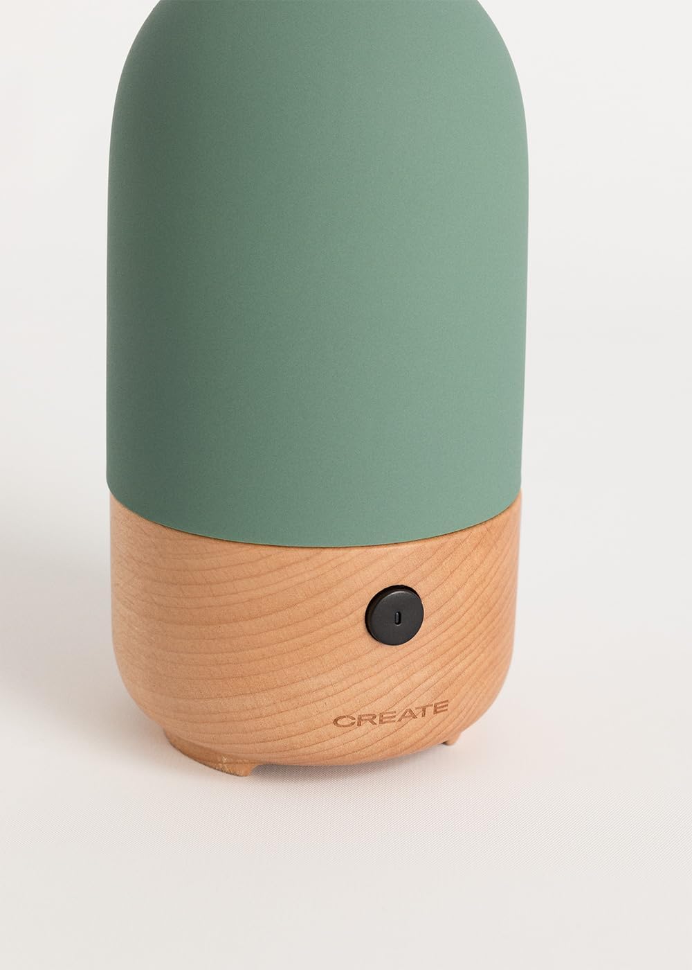 CREATE/AROMA CERAMIC/Aroma-Diffusor und Mini-Luftbefeuchter mit Beleuchtung Salbeigrün / 100ml Behäl