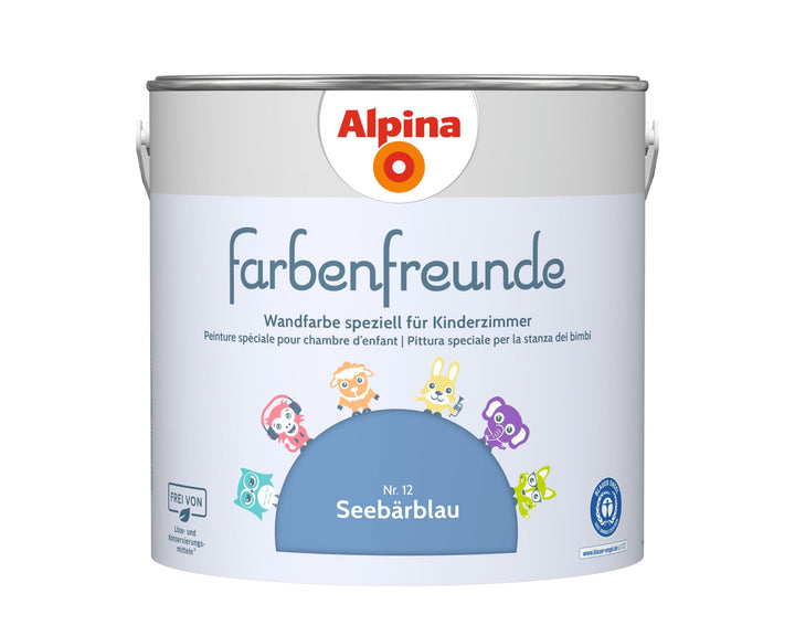 Alpina Farbenfreunde Nr. 12 Seebärblau 2,5 Liter matt, Seebärblau