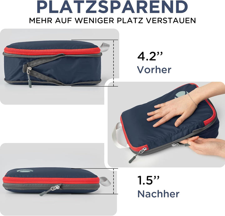 Cipway Kompression Koffer Organizer Set für Rucksack ，Ultraleichte Packtaschen Compression Packing C