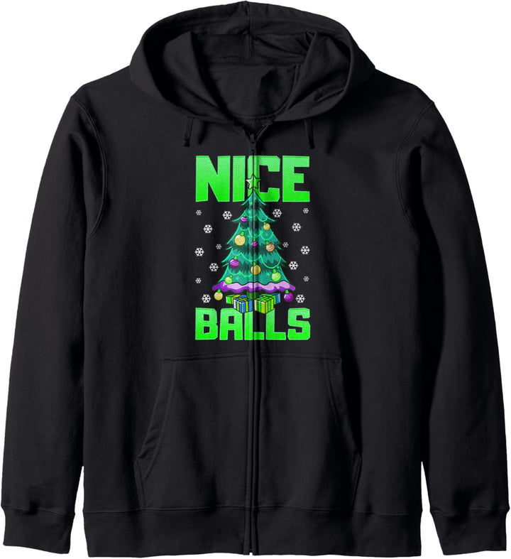 Nette Kugeln Lustige Weihnachten Kapuzenjacke