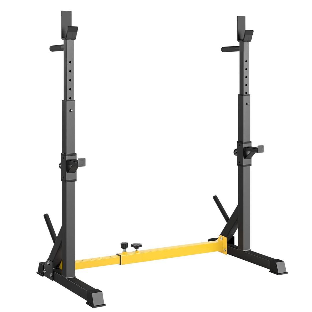 Squat Rack Hantelständer, verstellbare Langhantelablage höhenverstellbar, Multifunktione Kniebeugens