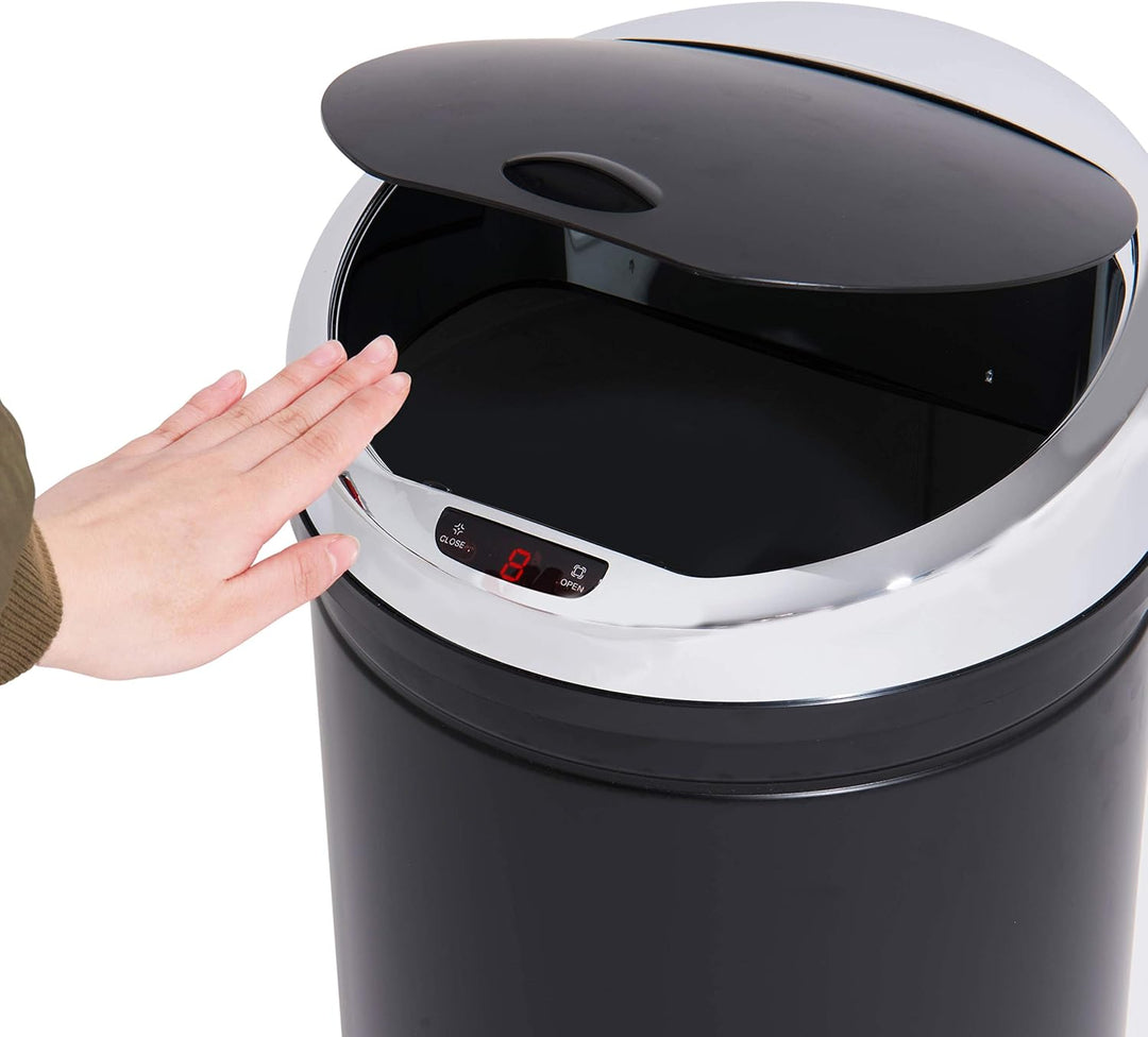Ribelli Edelstahl Mülleimer 30 Liter - Abfalleimer mit Sensor - automatisches Öffnen und Schliessen