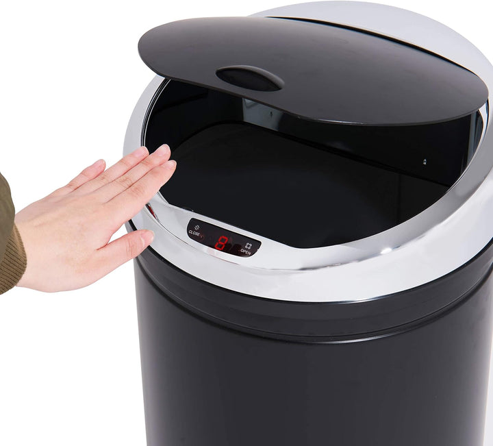 Ribelli Edelstahl Mülleimer 30 Liter - Abfalleimer mit Sensor - automatisches Öffnen und Schliessen