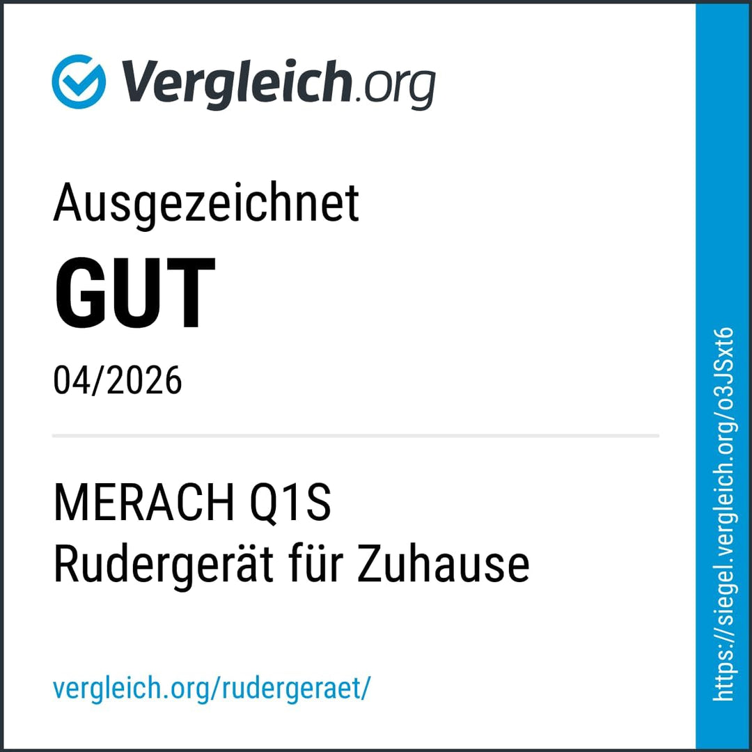 MERACH Rudergerät für Zuhause Q1S, Leises Magnetisches Rudergerät, 16 Widerstandsstufen, per App Ver